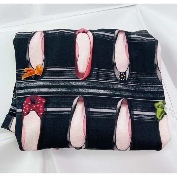 NWT Lolitas&L Shoe Print Ballet Slipper Shift Dress Mini Tunic Lace Sz S NEW - Picture 10 of 12